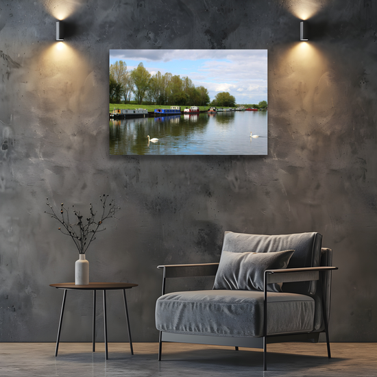 Giclée Mounted Wall Art Prints. Castleford Canal. Aire & Calder Navigation.  West Yorkshire. England.