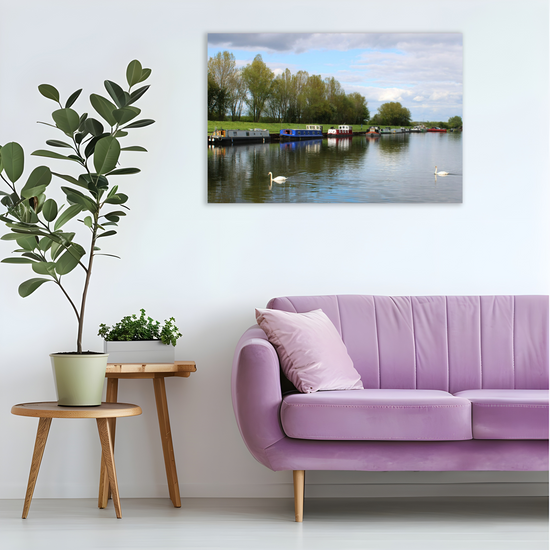 Giclée Mounted Wall Art Prints. Castleford Canal. Aire & Calder Navigation.  West Yorkshire. England.