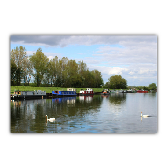 Giclée Mounted Wall Art Prints. Castleford Canal. Aire & Calder Navigation.  West Yorkshire. England.
