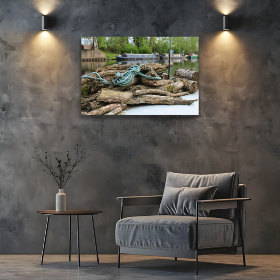 Giclée Mounted Wall Art Prints. Castleford Canal. Aire & Calder Navigation. West Yorkshire. England.