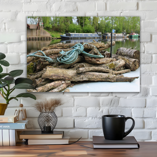 Giclée Mounted Wall Art Prints. Castleford Canal. Aire & Calder Navigation. West Yorkshire. England.