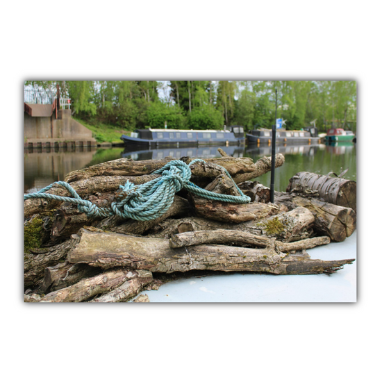 Giclée Mounted Wall Art Prints. Castleford Canal. Aire & Calder Navigation. West Yorkshire. England.
