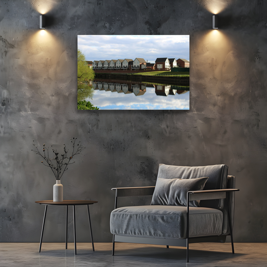 Giclée Mounted Wall Art Prints. Castleford Canal. Aire & Calder Navigation. West Yorkshire. England.