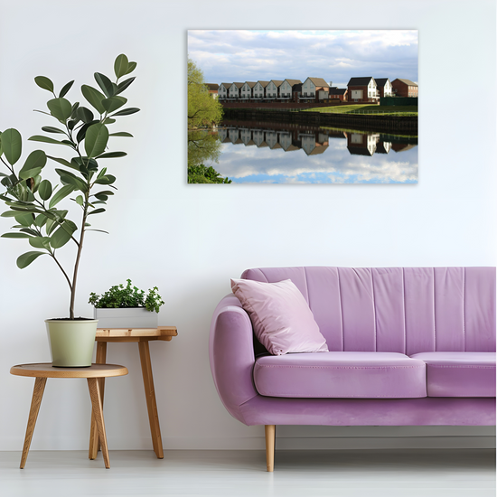 Giclée Mounted Wall Art Prints. Castleford Canal. Aire & Calder Navigation. West Yorkshire. England.