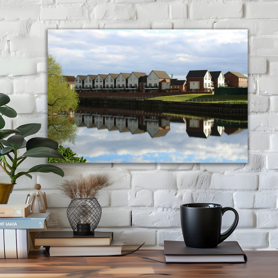 Giclée Mounted Wall Art Prints. Castleford Canal. Aire & Calder Navigation. West Yorkshire. England.