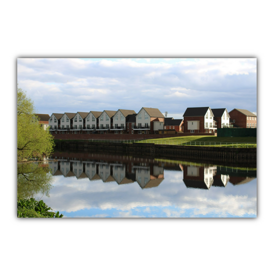 Giclée Mounted Wall Art Prints. Castleford Canal. Aire & Calder Navigation. West Yorkshire. England.