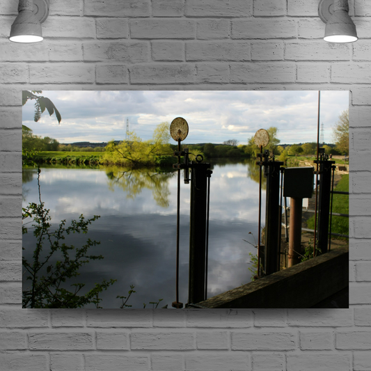 Giclée Mounted Wall Art Prints. Castleford. The Aire & Calder Navigation. West Yorkshire. England.