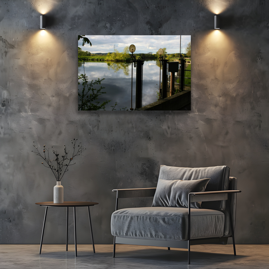 Giclée Mounted Wall Art Prints. Castleford Canal. Aire & Calder Navigation. West Yorkshire. England.