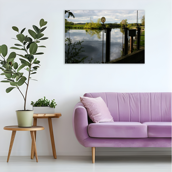 Giclée Mounted Wall Art Prints. Castleford Canal. Aire & Calder Navigation. West Yorkshire. England.