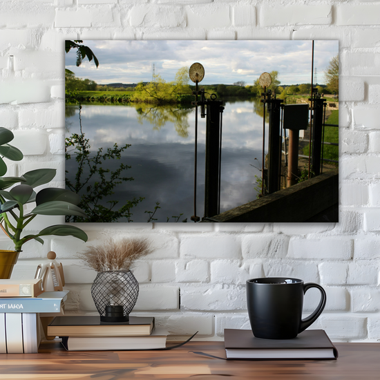 Giclée Mounted Wall Art Prints. Castleford Canal. Aire & Calder Navigation. West Yorkshire. England.