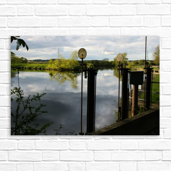 Giclée Mounted Wall Art Prints. Castleford Canal. Aire & Calder Navigation. West Yorkshire. England.