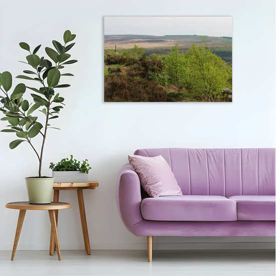 Giclée Mounted Wall Art Prints. Birchen Head. Peak District National Park. England.