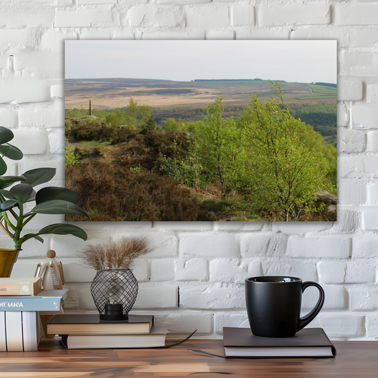 Giclée Mounted Wall Art Prints. Birchen Head. Peak District National Park. England.