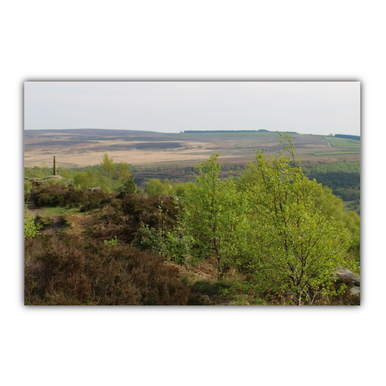 Giclée Mounted Wall Art Prints. Birchen Head. Peak District National Park. England.