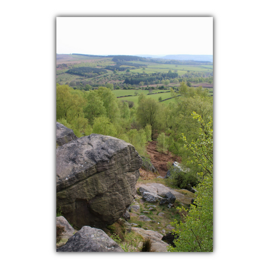 Giclée Mounted Wall Art Prints. Birchen Head. Peak District National Park. England.