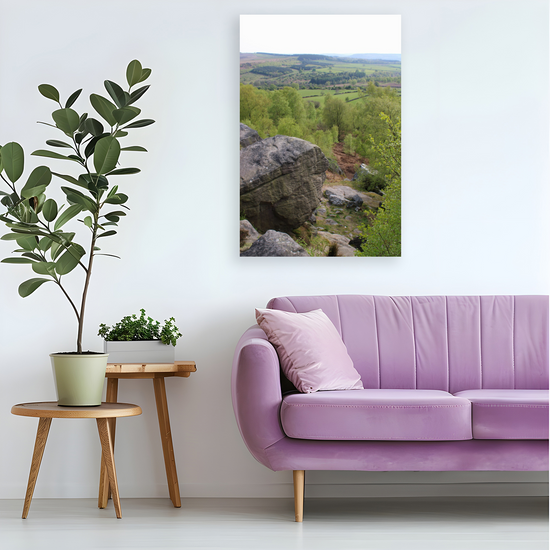 Giclée Mounted Wall Art Prints. Birchen Head. Peak District National Park. England.
