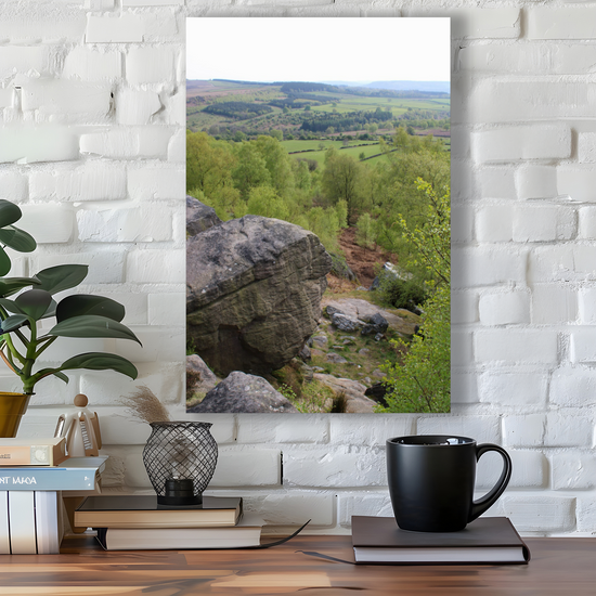Giclée Mounted Wall Art Prints. Birchen Head. Peak District National Park. England.