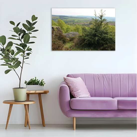Giclée Mounted Wall Art Prints. Birchen Edge. Peak District National Park. England.