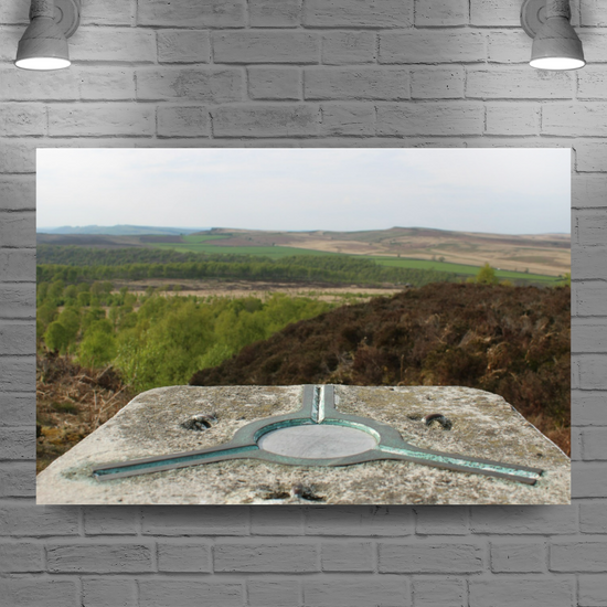 Giclée Mounted Wall Art Prints. Birchen Head. Peak District National Park. England.