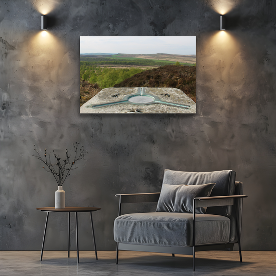 Giclée Mounted Wall Art Prints. Birchen Head. Peak District National Park. England.