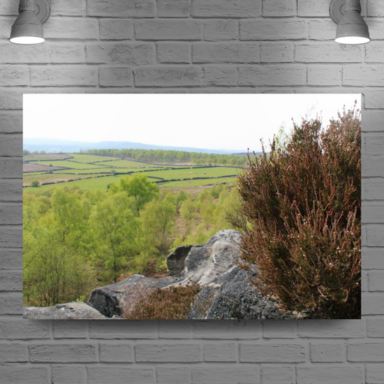 Giclée Mounted Wall Art Prints. Birchen Edge. Peak District National Park. England.