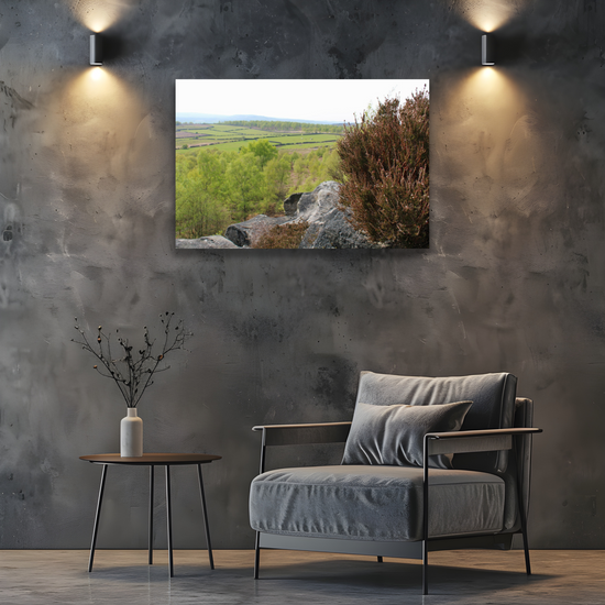 Giclée Mounted Wall Art Prints. Birchen Edge. Peak District National Park. England.