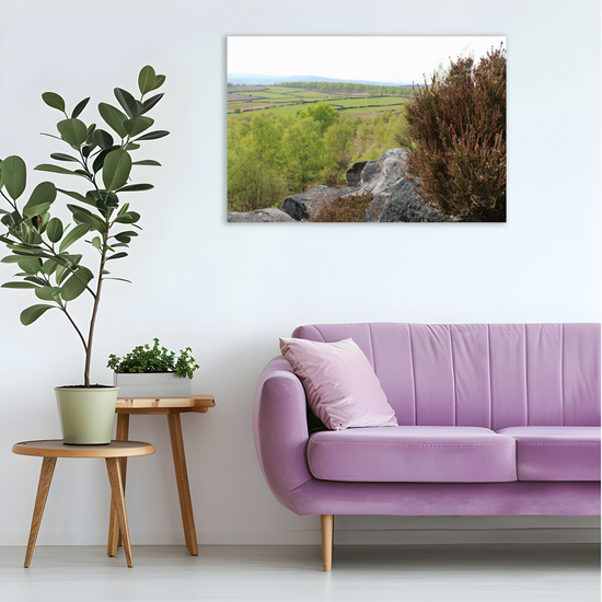 Giclée Mounted Wall Art Prints. Birchen Edge. Peak District National Park. England.
