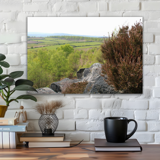 Giclée Mounted Wall Art Prints. Birchen Edge. Peak District National Park. England.