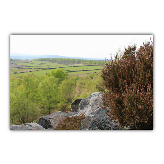 Giclée Mounted Wall Art Prints. Birchen Edge. Peak District National Park. England.