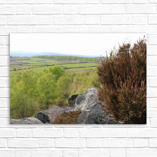 Giclée Mounted Wall Art Prints. Birchen Edge. Peak District National Park. England.