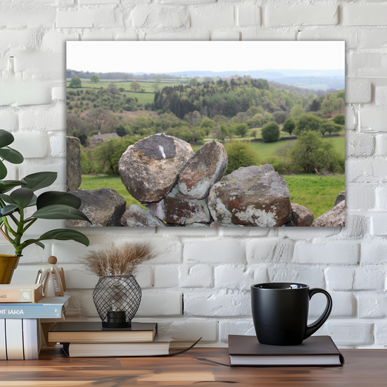Giclée Mounted Wall Art Prints. Birchen Edge. Peak District National Park. England.