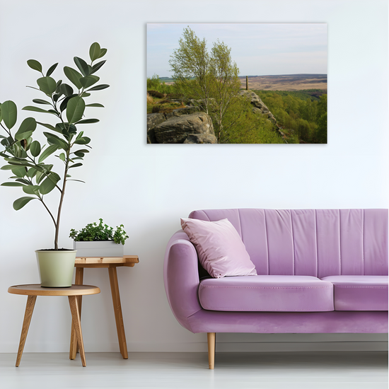 Giclée Mounted Wall Art Prints. Birchen Edge. Peak District National Park. England.