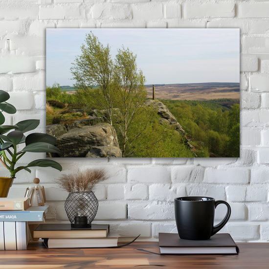 Giclée Mounted Wall Art Prints. Birchen Edge. Peak District National Park. England.