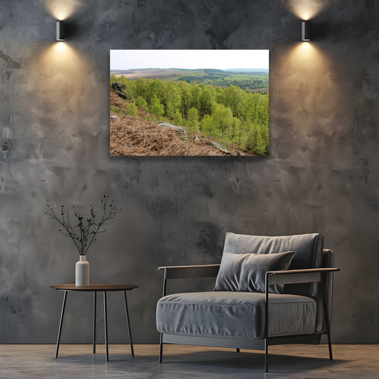Giclée Mounted Wall Art Prints. Birchen Edge. Peak District National Park. England.