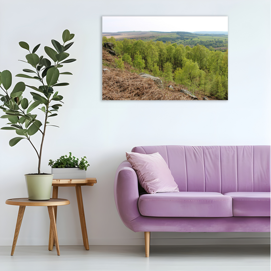 Giclée Mounted Wall Art Prints. Birchen Edge. Peak District National Park. England.