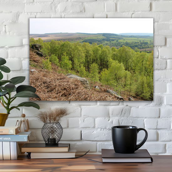 Giclée Mounted Wall Art Prints. Birchen Edge. Peak District National Park. England.