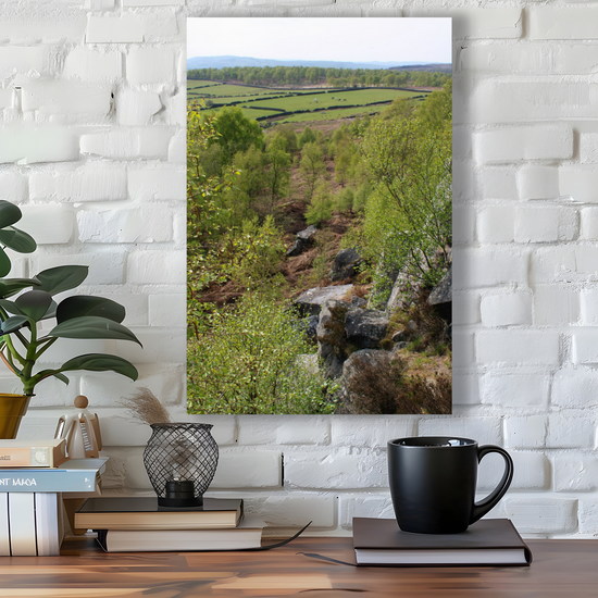 Giclée Mounted Wall Art Prints. Birchen Edge. Peak District National Park. England.