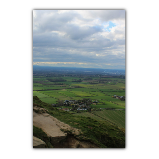 Giclée Mounted Wall Art Prints. Roseberry Topping. North Yorkshire Moors National Park. England.