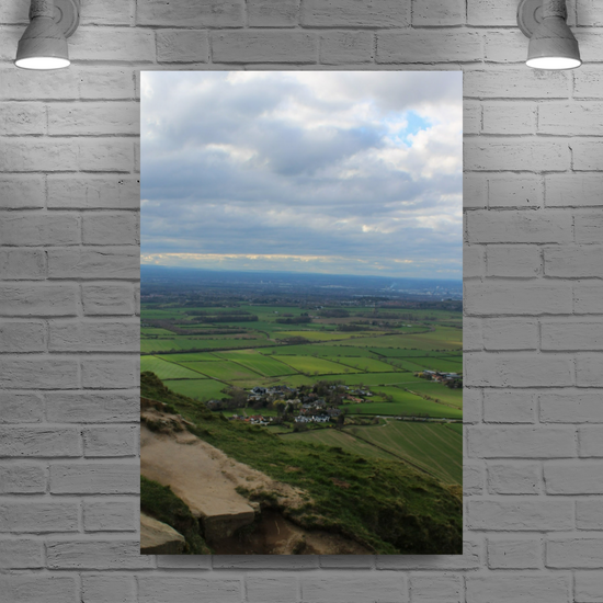 Giclée Mounted Wall Art Prints. Roseberry Topping. North Yorkshire Moors National Park. England.