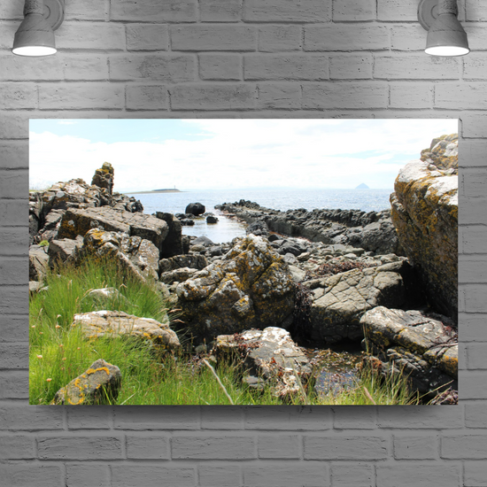 Giclée Mounted Wall Art Prints. Kildonan Beach. Isle of Arran. Scotland.