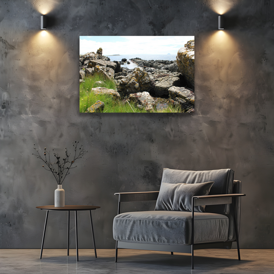 Giclée Mounted Wall Art Prints. Kildonan Beach. Isle of Arran. Scotland.