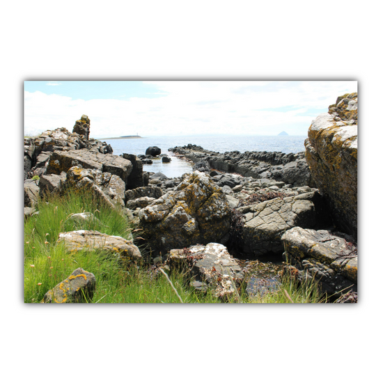Giclée Mounted Wall Art Prints. Kildonan Beach. Isle of Arran. Scotland.