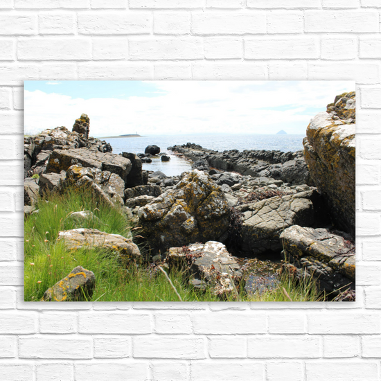 Giclée Mounted Wall Art Prints. Kildonan Beach. Isle of Arran. Scotland.
