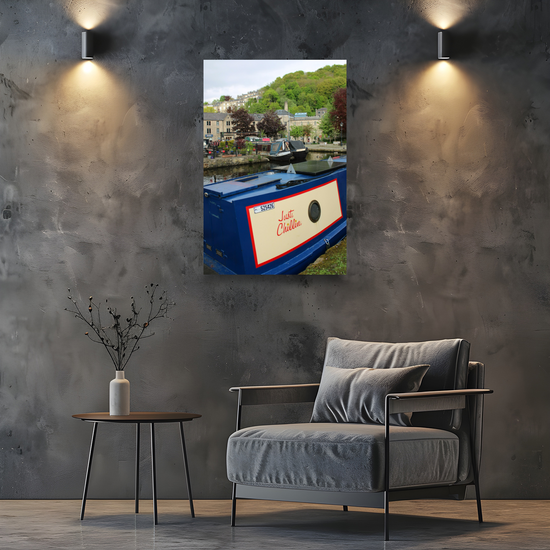 Giclee Mounted Wall Art Prints. Hebden Bridge. The Rochdale Canal. West Yorkshire. England.