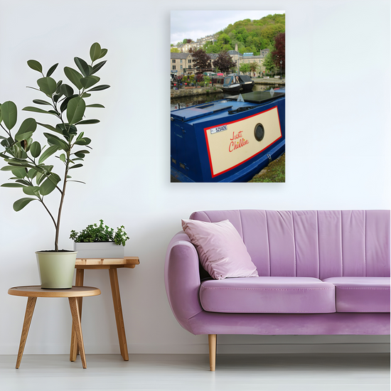 Giclee Mounted Wall Art Prints. Hebden Bridge. The Rochdale Canal. West Yorkshire. England.