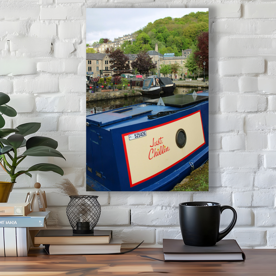 Giclee Mounted Wall Art Prints. Hebden Bridge. The Rochdale Canal. West Yorkshire. England.