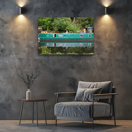 Giclee Mounted Wall Art Prints. Hebden Bridge. The Rochdale Canal. West Yorkshire. England.