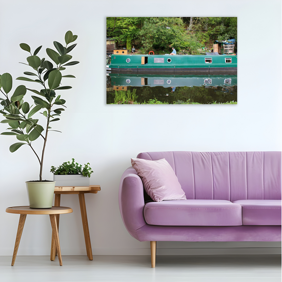 Giclee Mounted Wall Art Prints. Hebden Bridge. The Rochdale Canal. West Yorkshire. England.