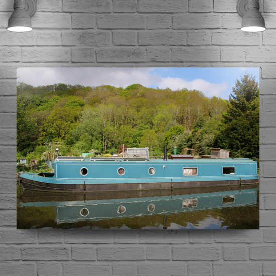 Giclée Mounted Wall Art Prints. Hebden Bridge. The Rochdale Canal. West Yorkshire. England.