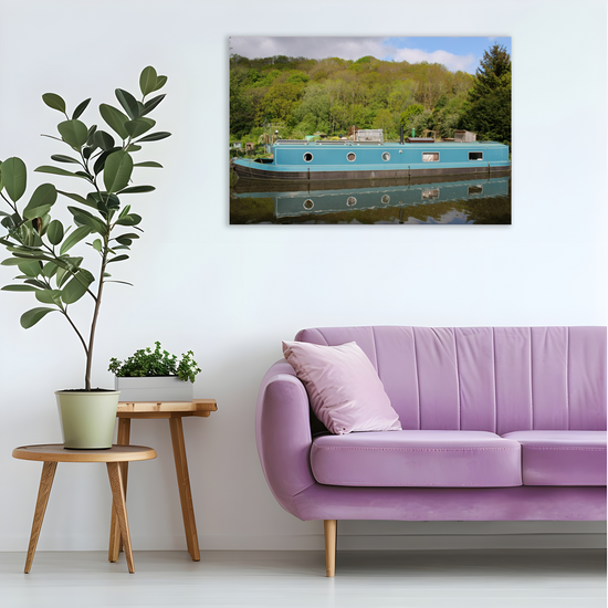 Giclée Mounted Wall Art Prints. Hebden Bridge. The Rochdale Canal. West Yorkshire. England.